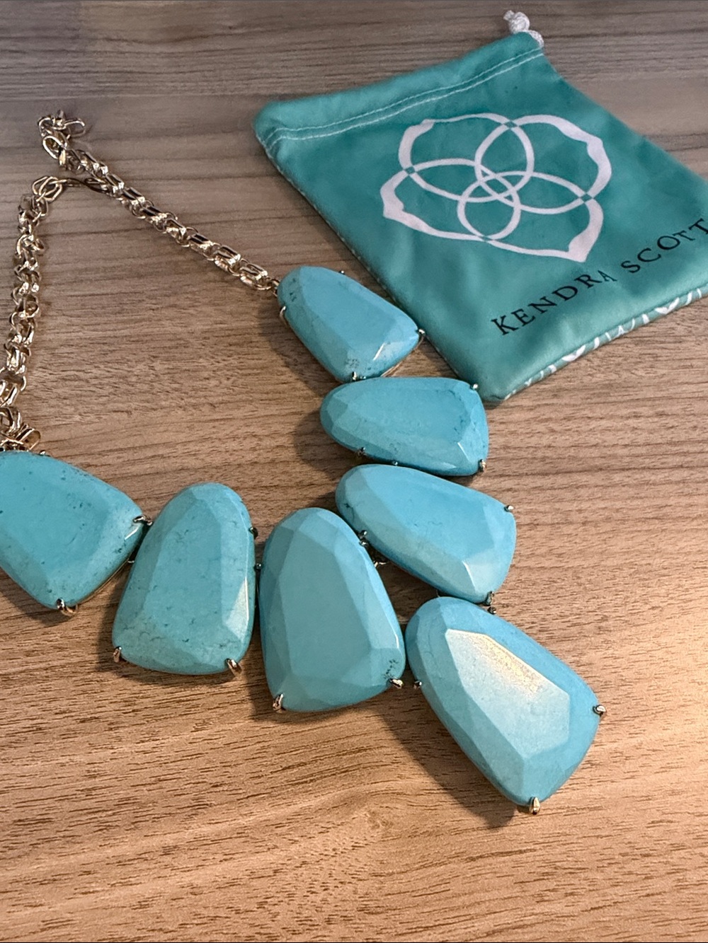 Kendra Scott Turquoise Blue Statement Necklace